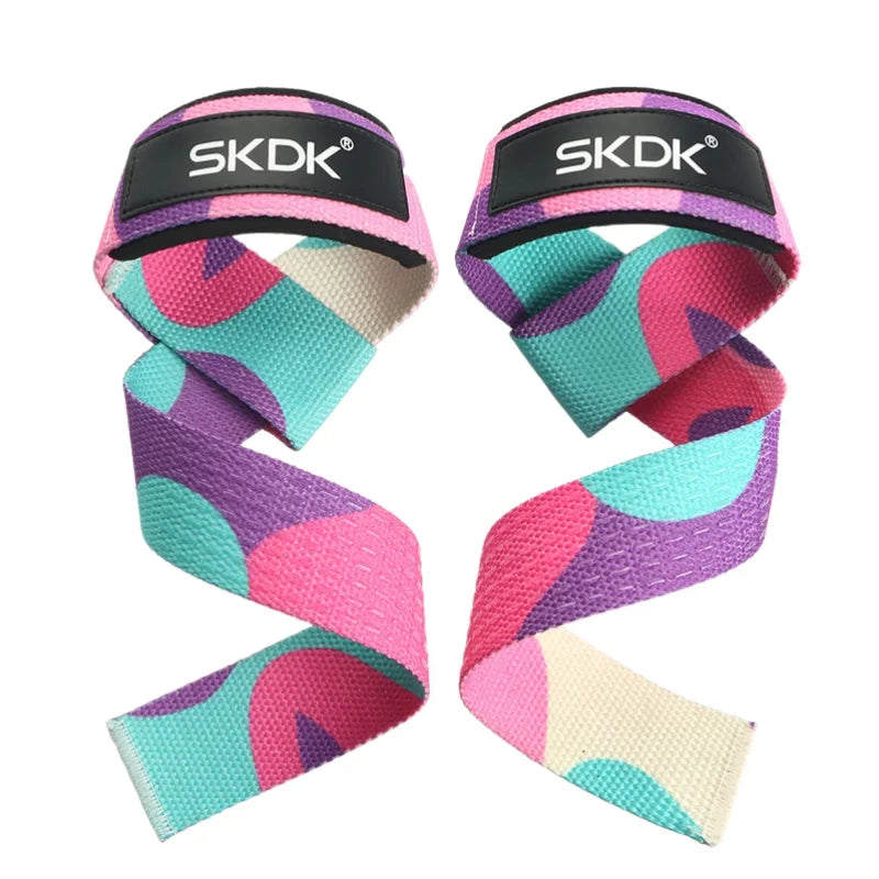 Adjustable Weightlifting Wrist Straps Non Slip Gym Lifting Support Grip Bands