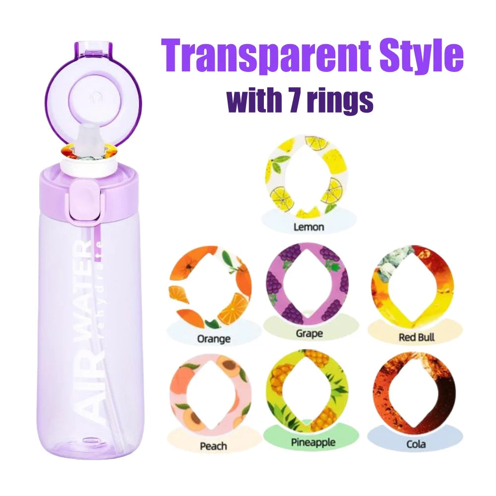 Air Water Bottle 750ml with Flavor Pods – 0 Sugar 0 Calories Leakproof Sports Bottle