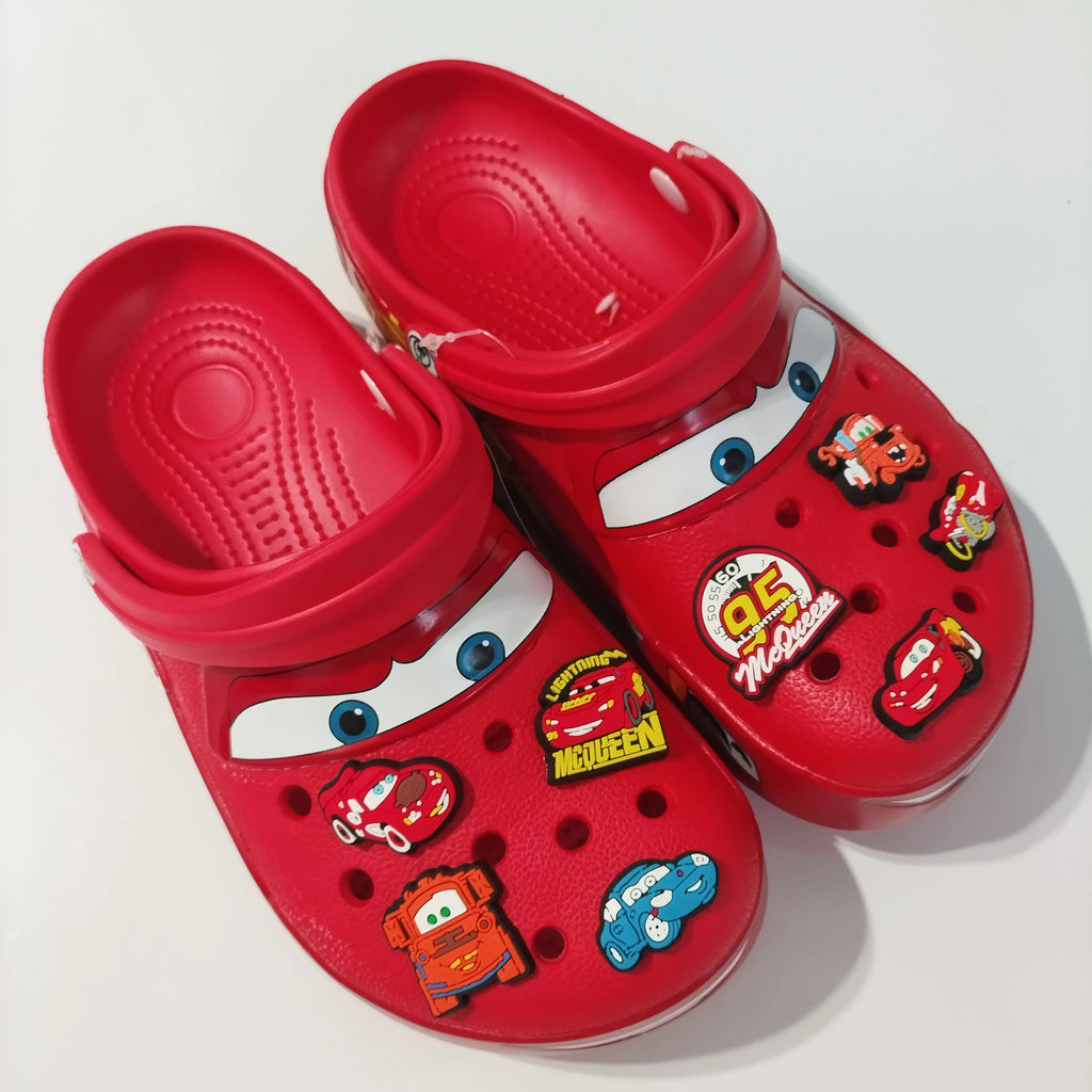 Kids Cartoon Car Clogs Sandals Anti-Slip Summer Beach Shoes for Boys and Girls