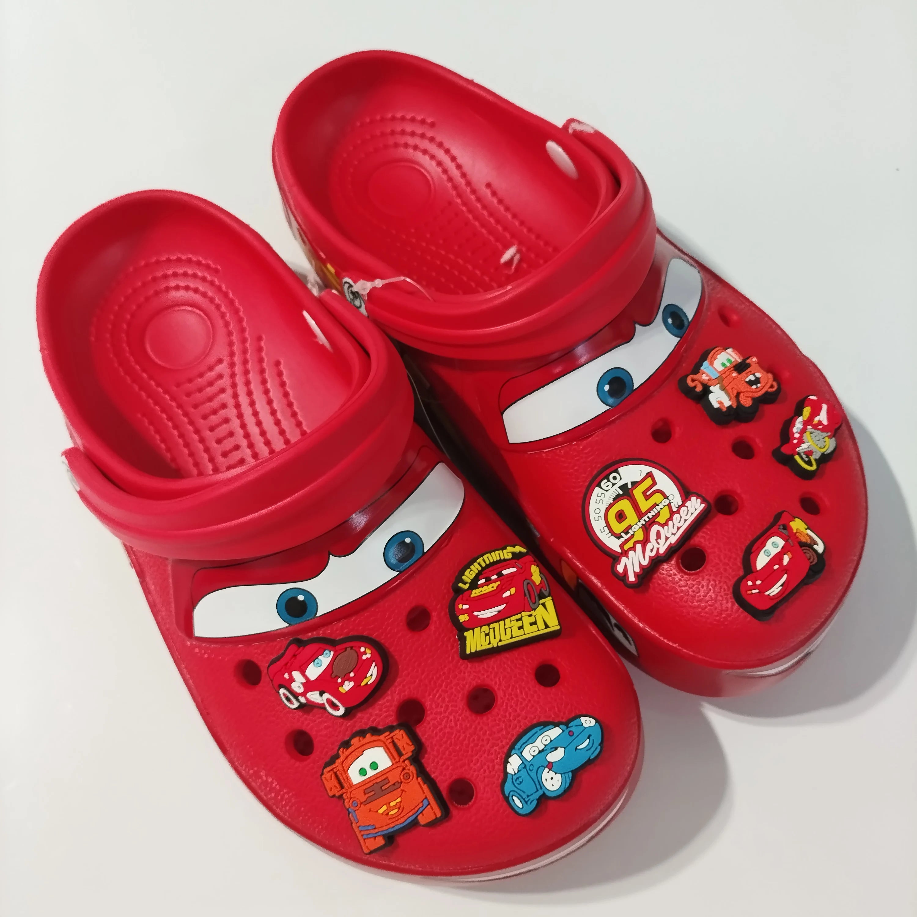 Kids Cartoon Car Clogs Sandals Anti-Slip Summer Beach Shoes for Boys and Girls