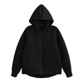 Women Oversize Zip Up Hoodie Jacket High Street Loose Sweatshirt Coat