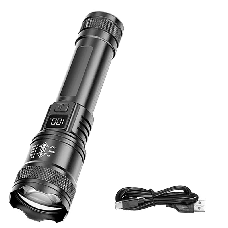 Ultra Bright LED Flashlight 2000LM Rechargeable