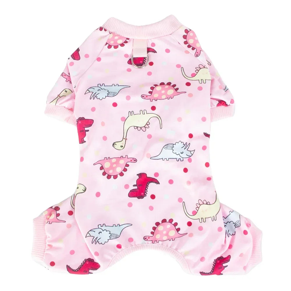 Soft Dog Pajamas Stretch Pet Onesie for Small Dogs Puppies