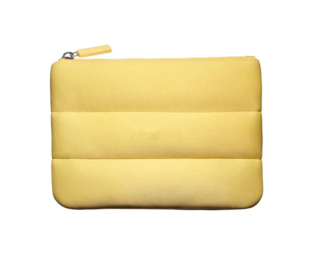 Yellow Makeup Bag Portable Travel Cosmetic Pouch Zipper Toiletry Organizer Women