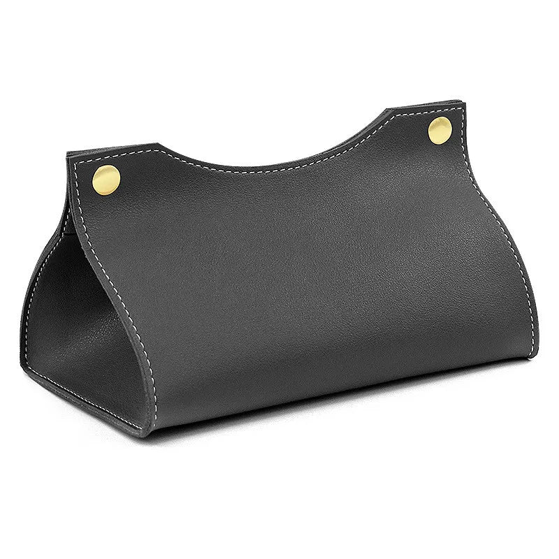 Leather Tissue Box Holder Napkin Organizer for Living Room Kitchen