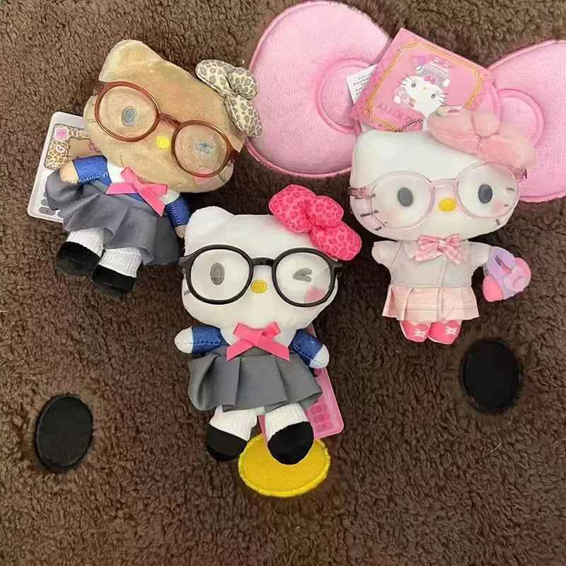 Cute Cat Plush Keychain Bag Charm for Girls