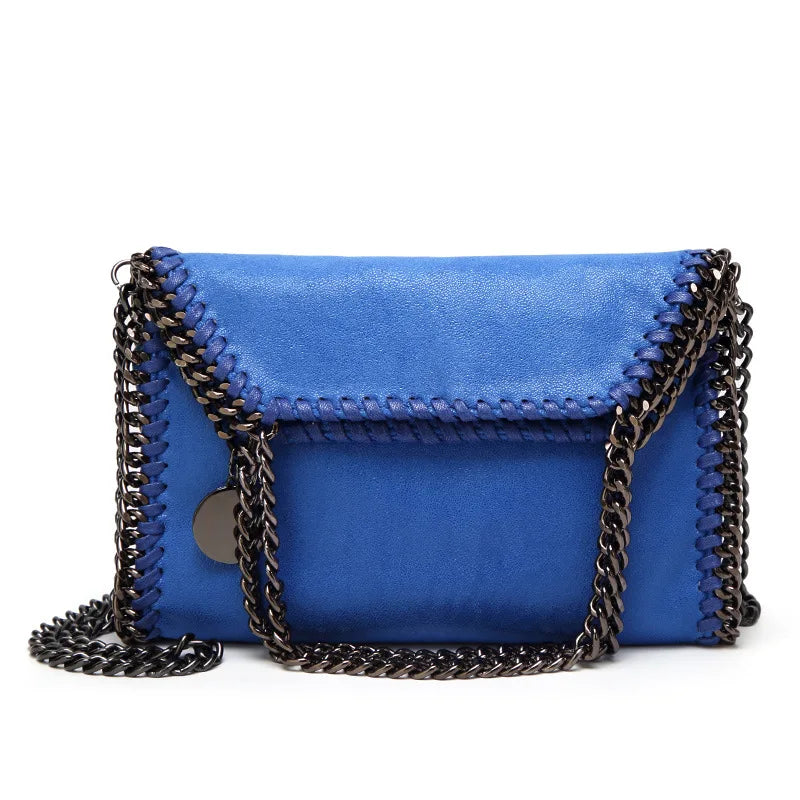 Women Chain Shoulder Bag PU Leather Crossbody Tote Handbag