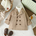 Baby Boys Trench Coat Double Breasted Winter Jacket 1–3 Years