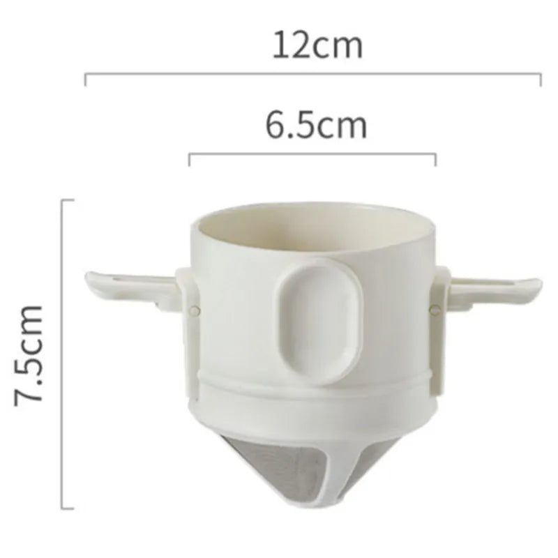 304 Stainless Steel Coffee Dripper Portable Reusable Filter Tea Coffee Maker Set