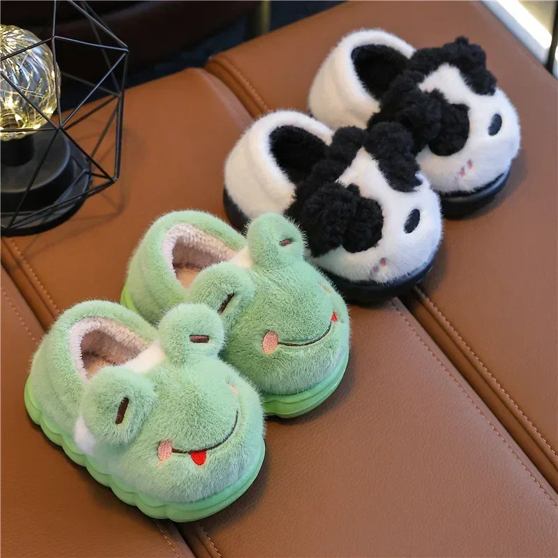 Baby Cartoon Animal Cotton Slippers Soft Warm Non Slip Shoes