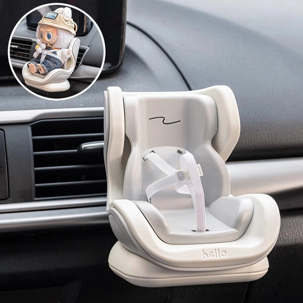 Labubu Doll Car Seat Air Vent Holder Accessory