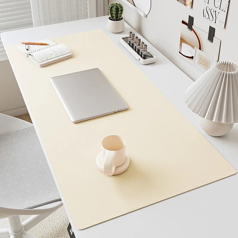 Leather Mouse Pad Desk Mat Waterproof Non Slip Gaming Keyboard Office Pad