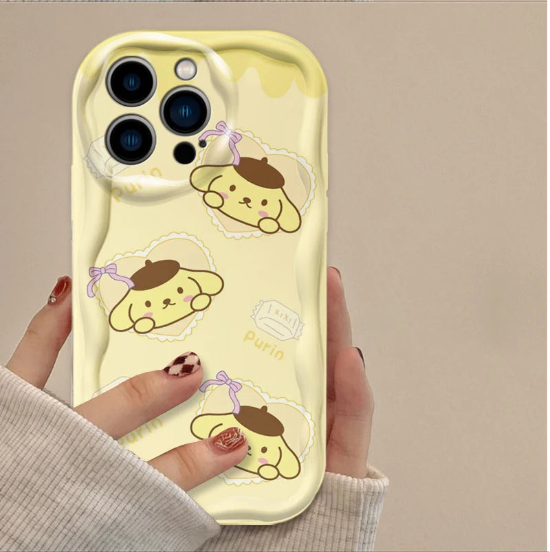 Hello Kitty Cinnamoroll Shockproof Soft Silicone iPhone Case