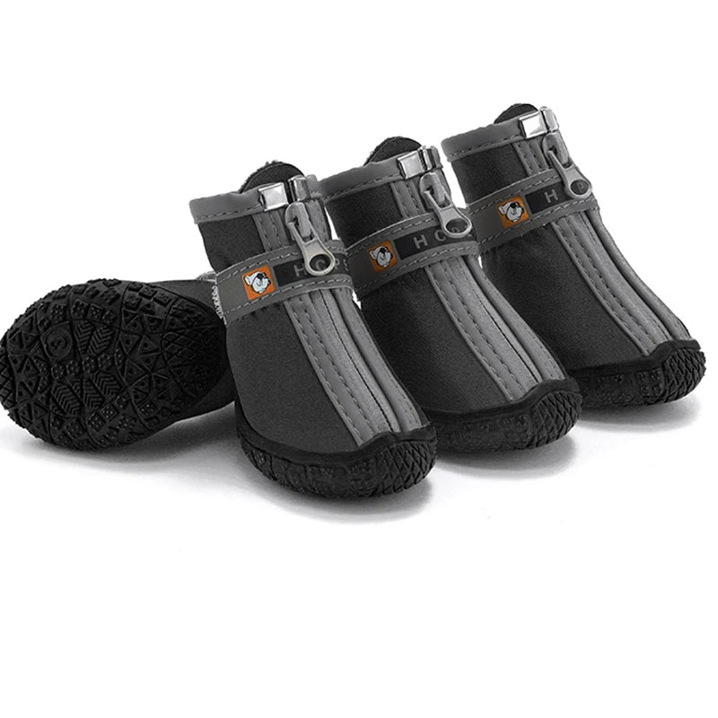 Dog Shoes Non Slip Thick Plush Warm Breathable Pet Booties Paw Protection