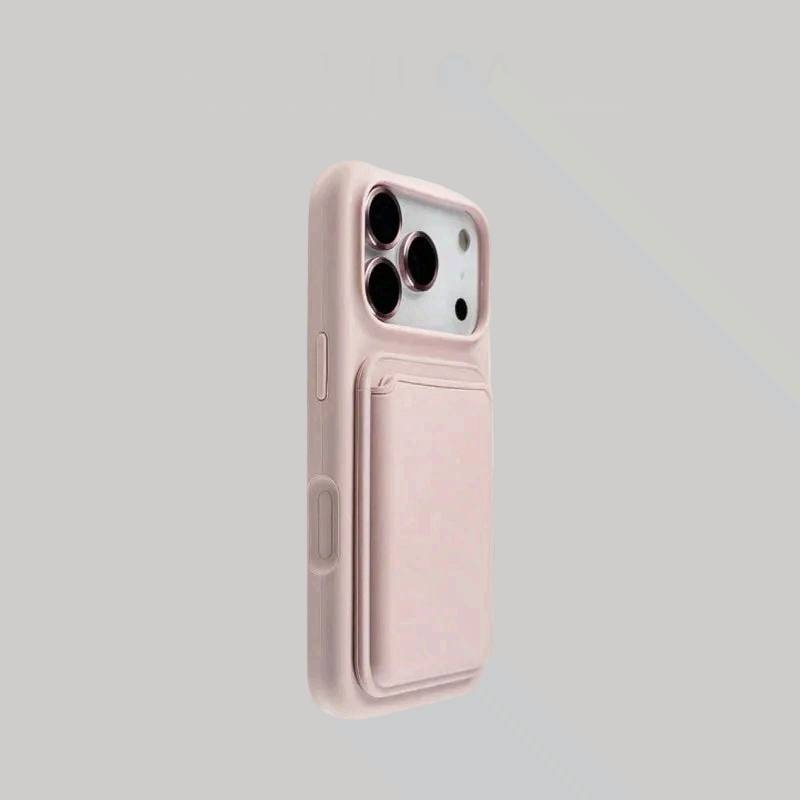 Liquid Shockproof Card Holder Wallet Silicone iPhone Case