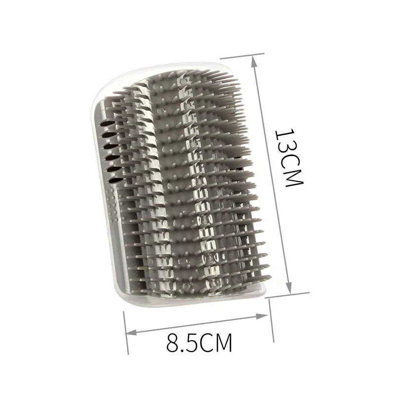 Cat Corner Scratcher Massage Comb with Catnip