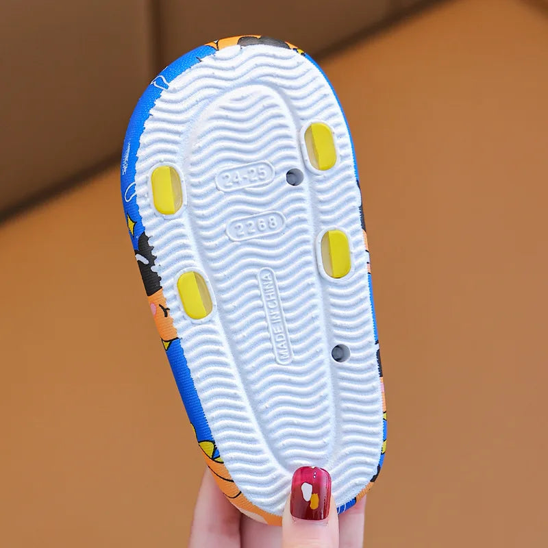 Kids Dinosaur Slide Sandals Cartoon Anti-Slip Summer Beach Slippers Cute Indoor Outdoor Shoes for Boys and Girls