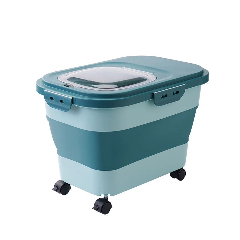 Pet Food Storage Container Airtight Collapsible Dog Cat Food Box 13/33LB