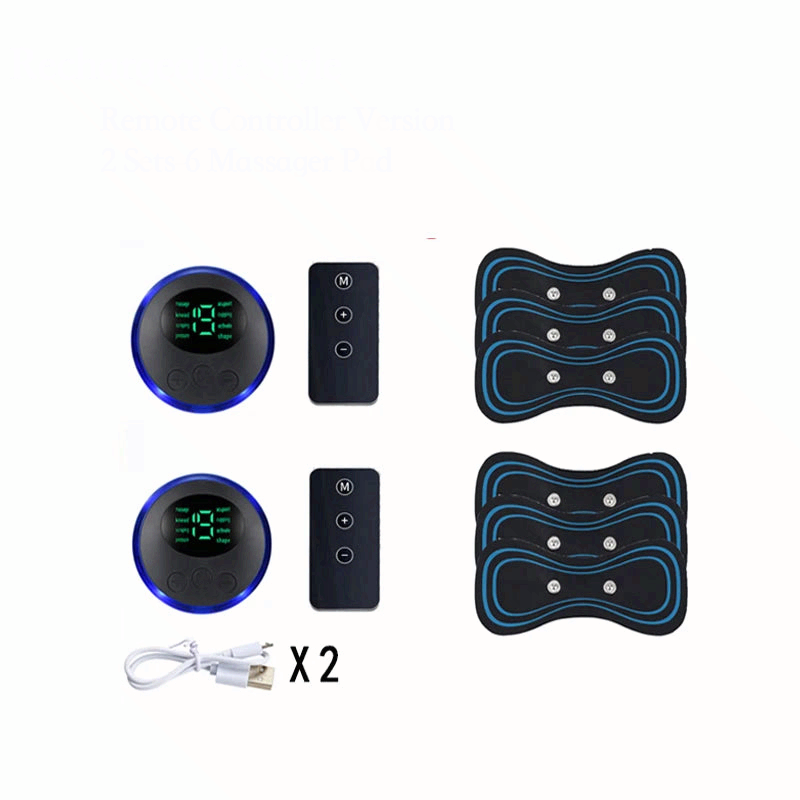 Smart Electric Neck Massager EMS Muscle Stimulator Portable Pain Relief Patch Shoulder Back Massage Device USB Rechargeable