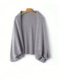 Wool Knitted Shawl Scarf for Women Soft Warm Wrap Cardigan