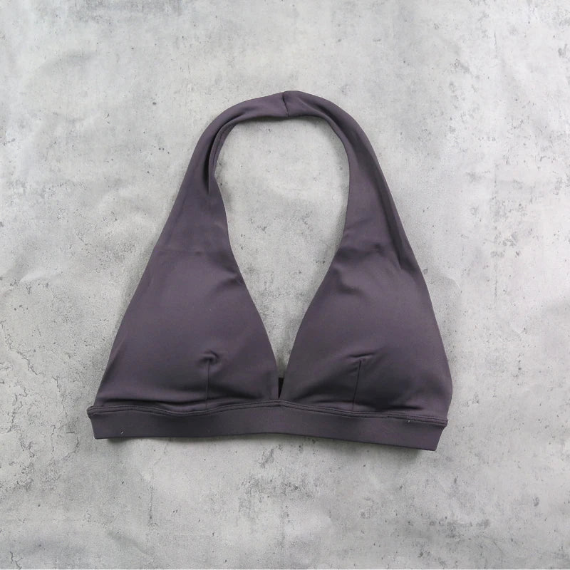 Neck Hanging Yoga Sports Bra Women Breathable Running Fitness Cycling Bra