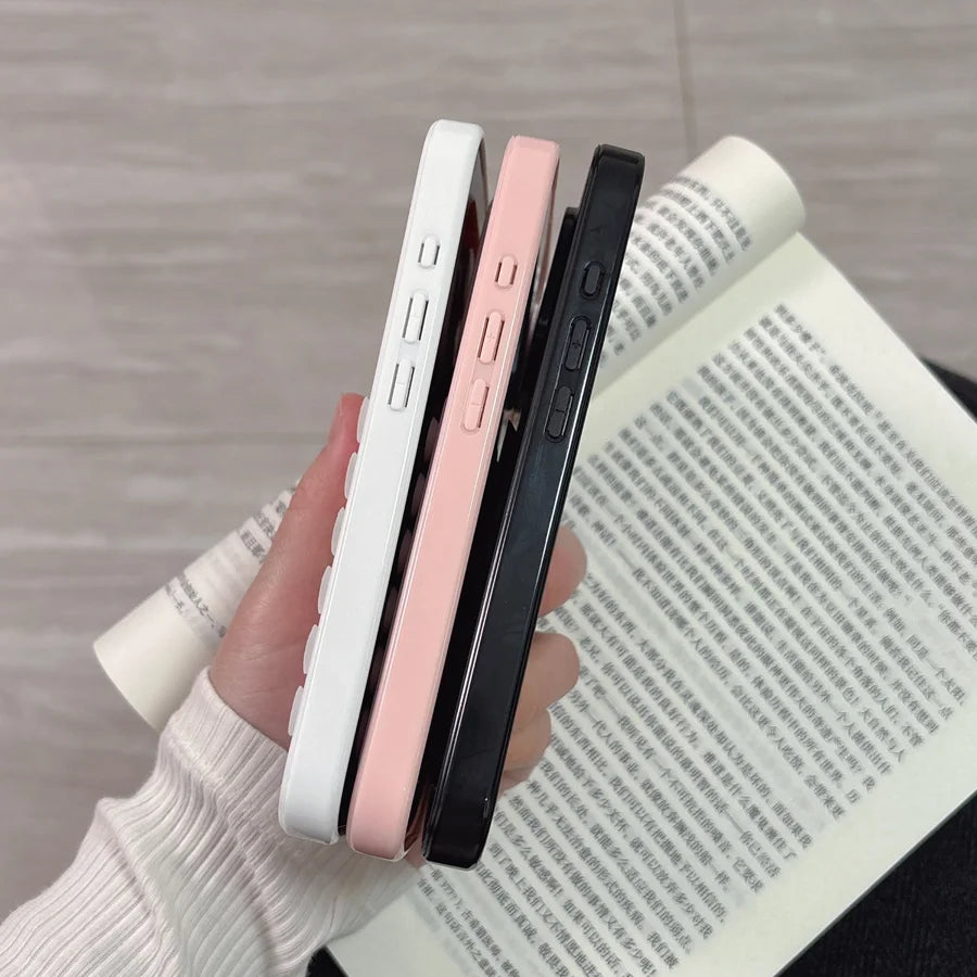 3D Suction Cup Airbag Clear Candy Shockproof Bumper iPhone Case