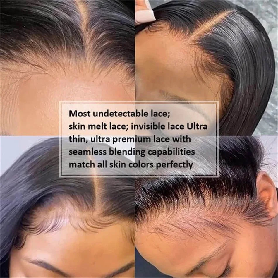 Straight Human Hair Wig – HD Lace Front Glueless Wig for Women