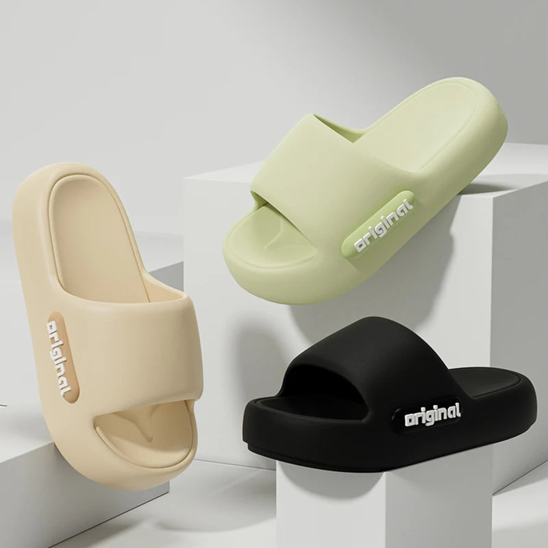 Women Cloud Platform Slippers Soft Sole Beach Slides