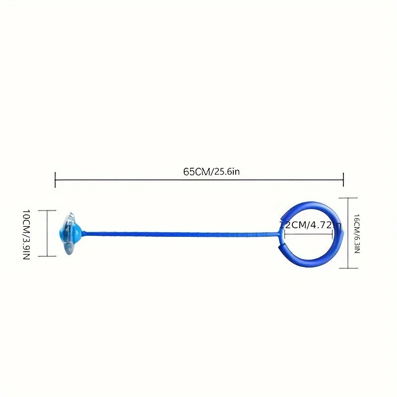 Flashing Jump Ring Bouncing Ball Foldable Kids Skill Toy LED Sports Game