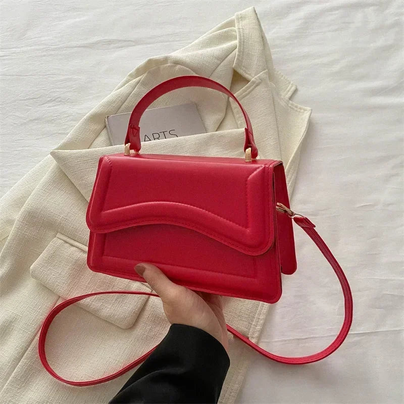 Women PU Leather Crossbody Handbag Small Shoulder Messenger Bag