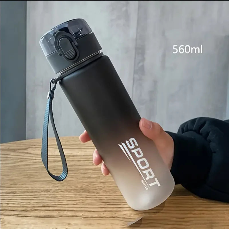 BPA Free Leakproof Water Bottle 400ml 560ml Portable Sports Bottle Gym Hiking Drinking Bottle