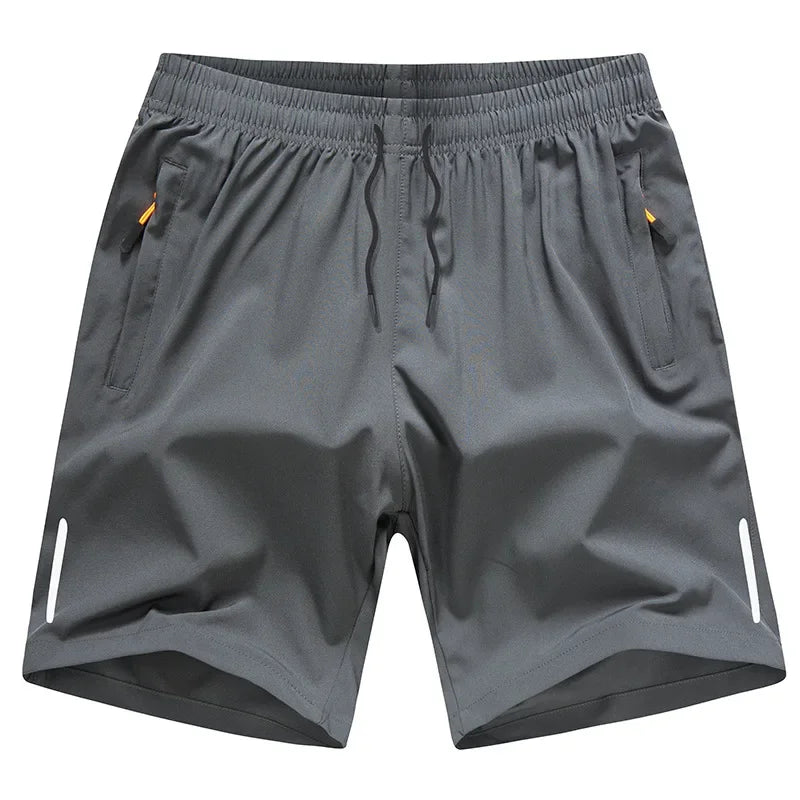 Men Ice Silk Sports Shorts Quick Dry Breathable Gym Running Beach Casual Shorts