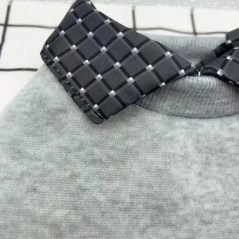 Dog Warm Hoodie Jacket Winter Pet Clothes Small Dog Coat Plaid Shirt