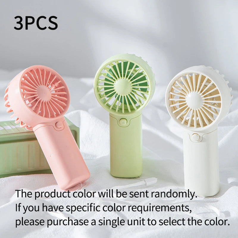 Mini Portable Handheld Fan – Rechargeable Pocket Fan, Lightweight & Low Noise Cooling Fan