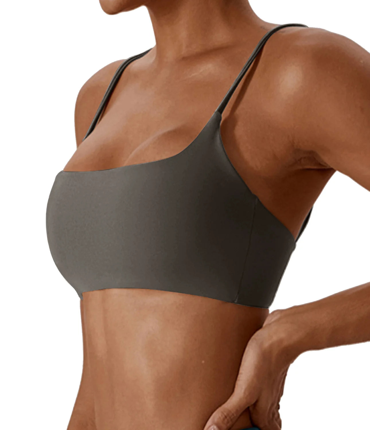 Women Sports Bra Seamless Cross Back Fitness Yoga Top Gym Workout Bra