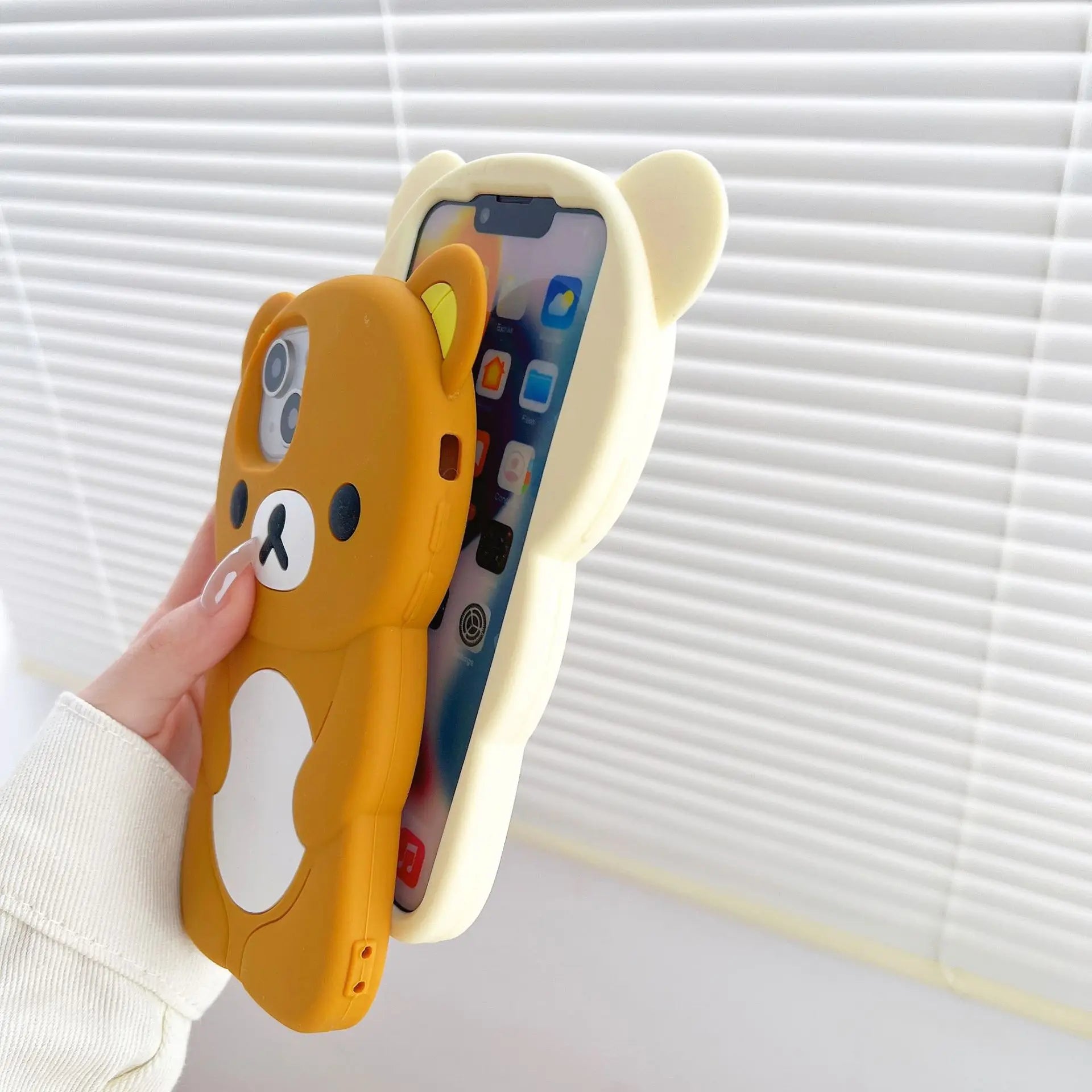 Rilakkuma Bear Silicone Soft iPhone Case