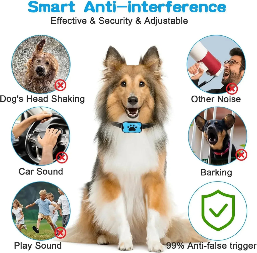 USB Rechargeable Dog Bark Control Training Collar