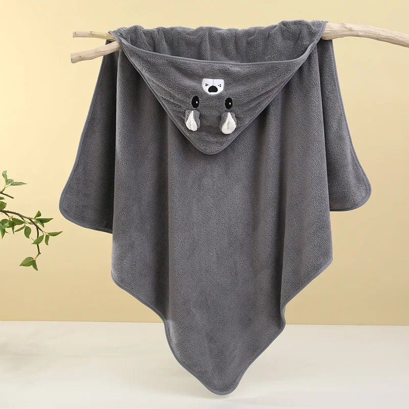 Baby Bath Towel Soft Absorbent Newborn Swaddle Wrap Blanket