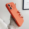 Slide Camera Lens Protection Silicone Shockproof Bumper iPhone Case