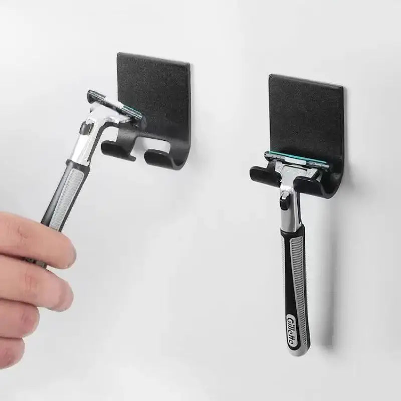 Stainless Steel Razor Holder Wall Mount Shaver Storage Hook Bathroom Organizer