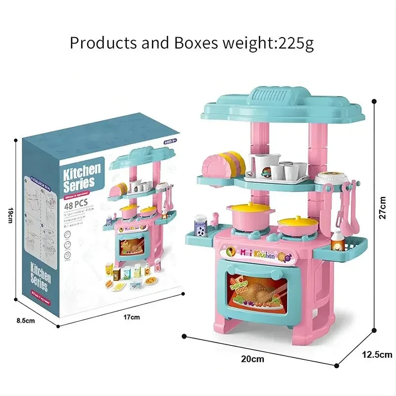 Mini Kitchen Pretend Play Set for Kids