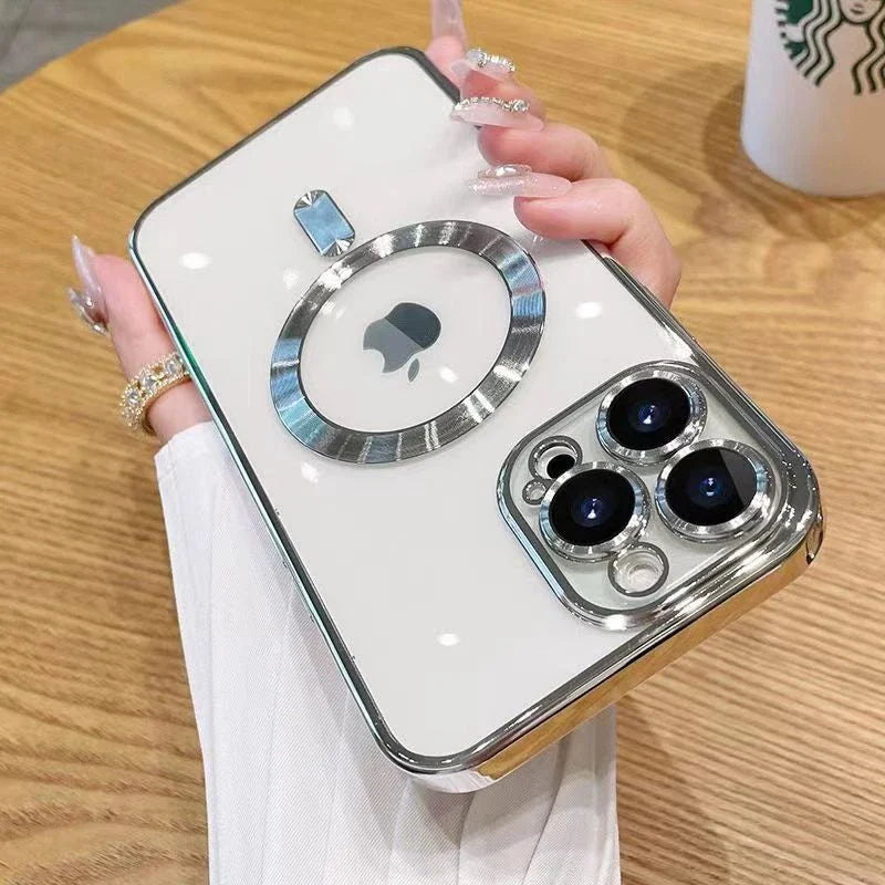 Transparent Magnetic Wireless Charging iPhone Case
