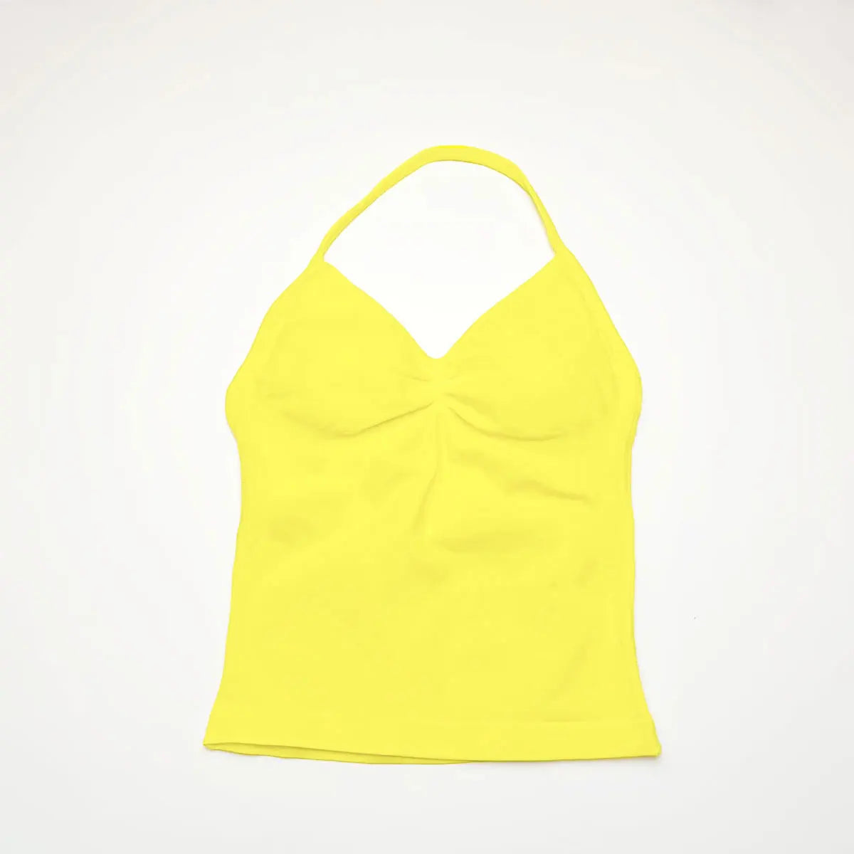 Longline Strappy Yoga Sports Vest Women Gym Workout Halter Bra Top