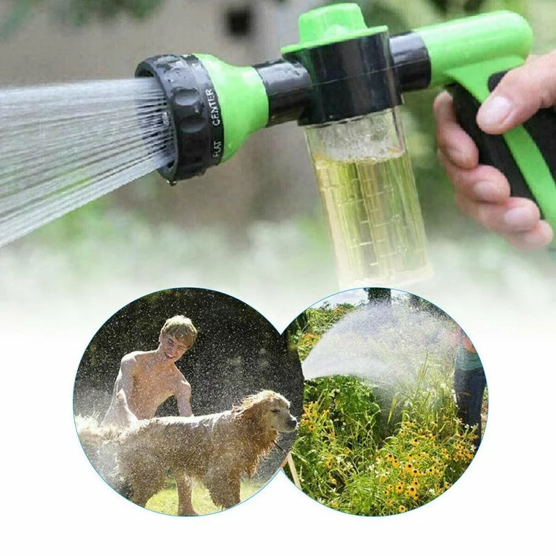 Pet Shower Sprayer Hose 3 Mode Adjustable Dog Bath Nozzle Foam Cleaning Tool