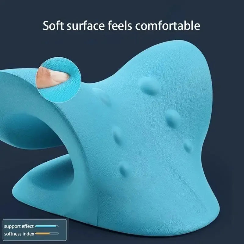 Neck Stretcher Cervical Traction Device Neck Pain Relief Pillow Spine Alignment Relaxer Shoulder Massage Support