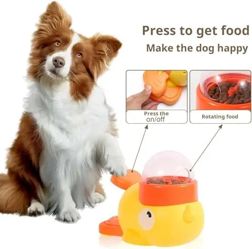 Dog Slow Feeder Bowl Anti Choke Interactive Snack Dispenser Pet Feeding Bowl