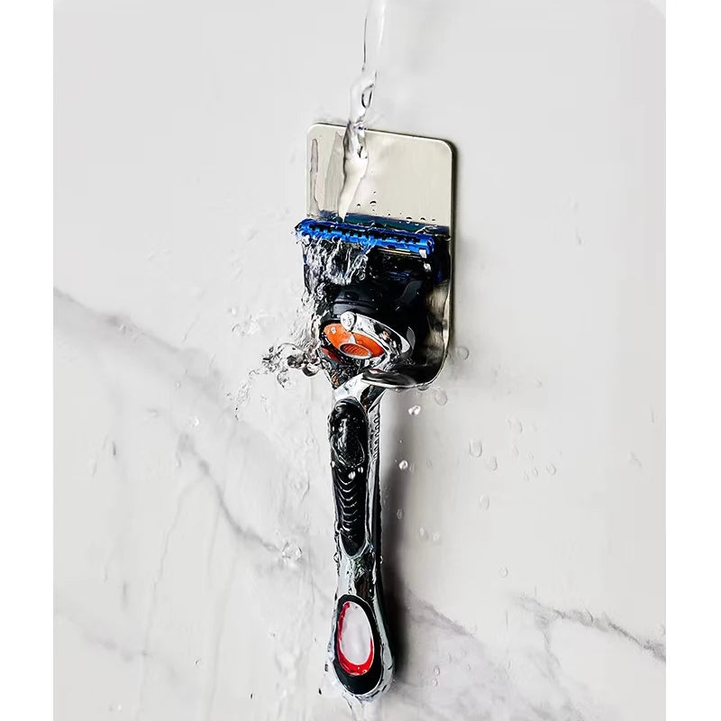 Stainless Steel Razor Holder Wall Mount Shaver Storage Hook Bathroom Organizer