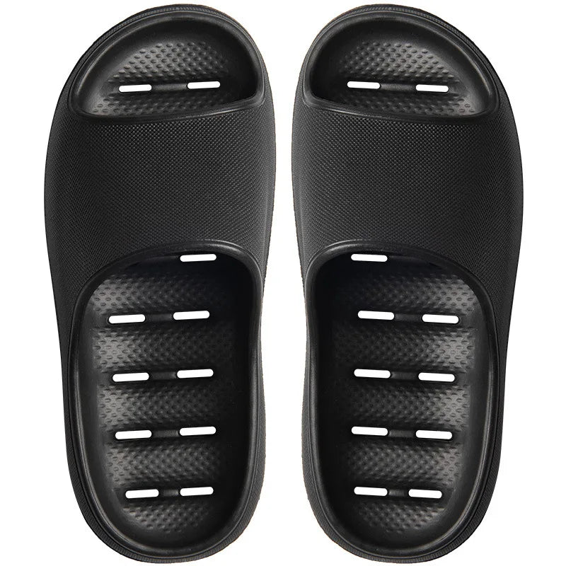 EVA Shower Slippers Anti Slip Quick Dry Bathroom Slides Soft Lightweight Home Sandals for Men Women