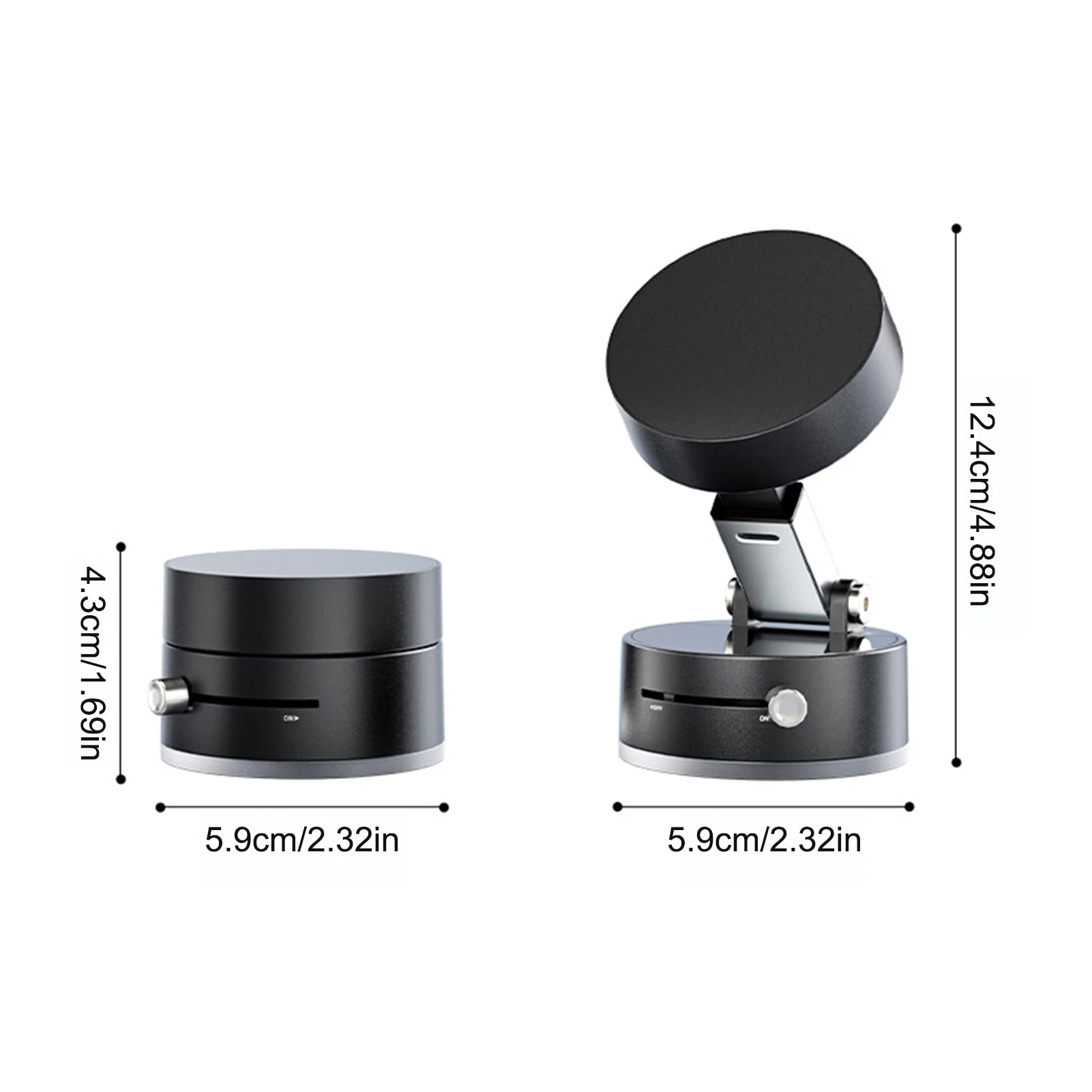 Magnetic Car Phone Holder Vacuum Suction Double