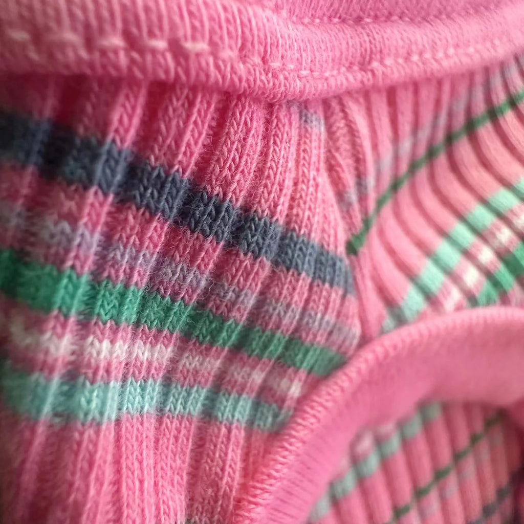 Ribbed Dog Shirt Soft Tank Top Vest for Small Dogs Pink